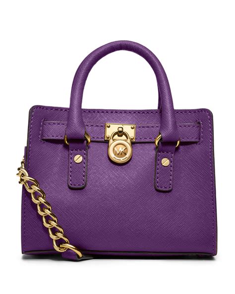 michael kors purple hamilton bag|Michael Kors Hamilton bag discount.